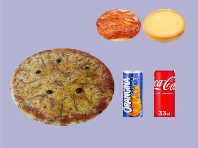 Menu 2 personnes grande pizza Classique 20.90€